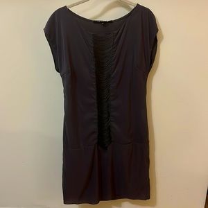 BRIEFING Midi Grey Dress